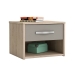 Noční stolek GRAPHIC dub/béžová