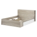 Multifunkční postel 140x200 STORAGE dub/perleťově bílá