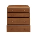 Komoda 4 zásuvky COPACABANA hnědá