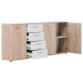 Komoda LUND 52 dub/bílá