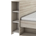 Multifunkční postel 140x200 STORAGE dub/perleťově bílá