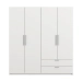 Skříň 4dveřová GLORY 2 bílá
