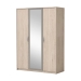Skříň 3dveřová GRAPHIC dub/béžová