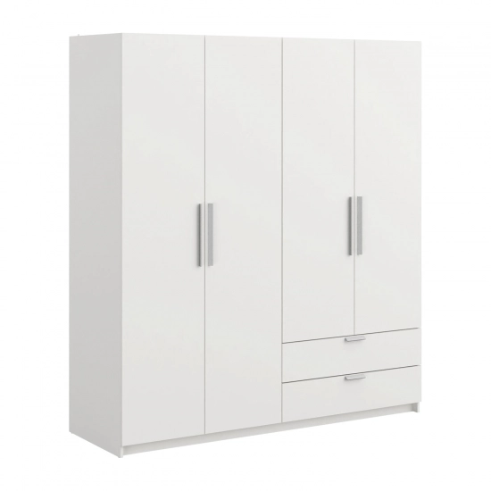 Skříň 4dveřová GLORY 2 bílá