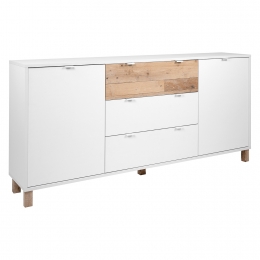 Komoda MENORCA 51A světlý antik/bílá