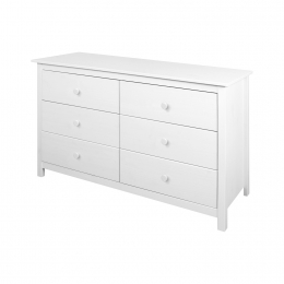 Komoda 6 zásuvek TORINO bílá