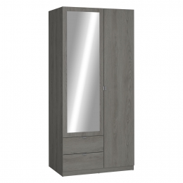 Skříň 2dveřová MELLIE tmavý dub