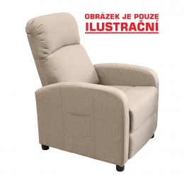 Masážní křeslo DELUXE béžové